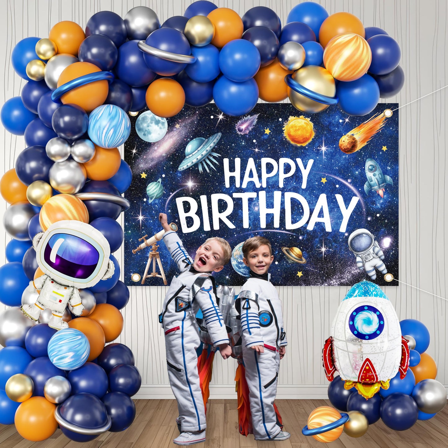 Outer Space Birthday Decorations for Boys,Party Decor Supplies Boy