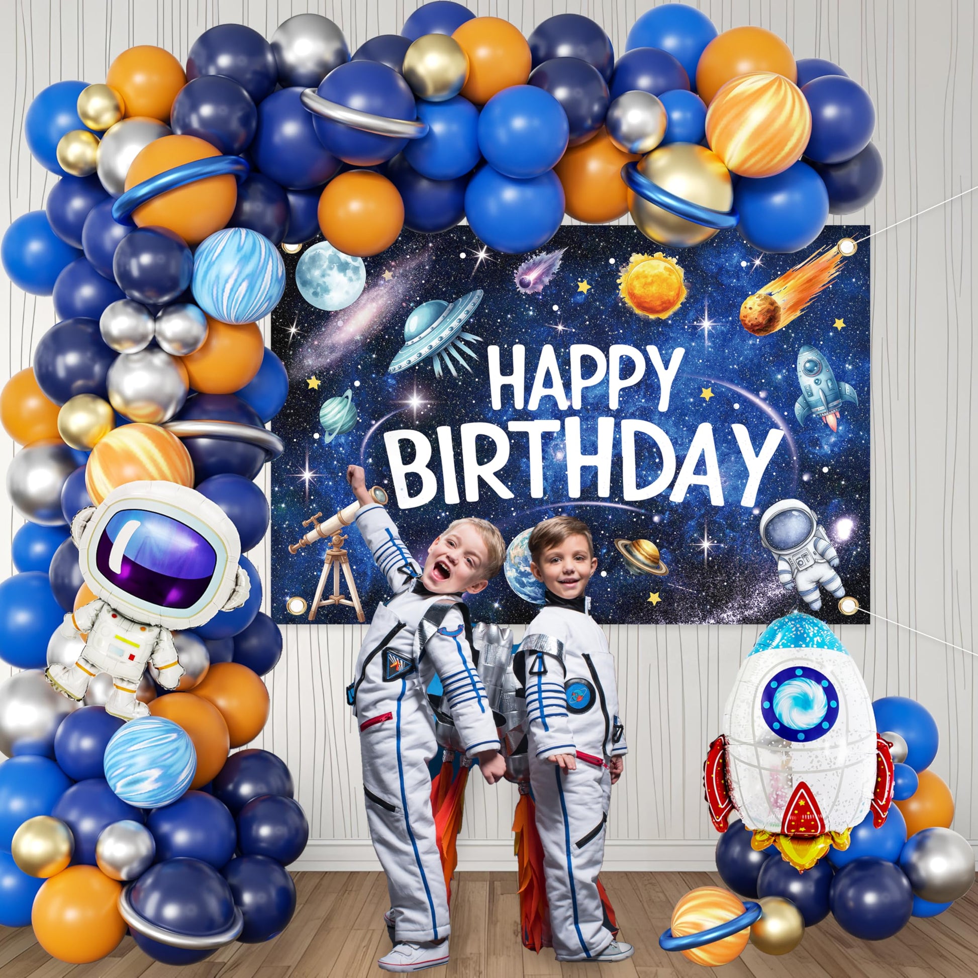 Outer Space Birthday Decorations for Boys,Party Decor Supplies Boy