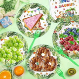 96 Pcs Oneasaurus Birthday Decorations for Boy Dinosaur 1st Birthday