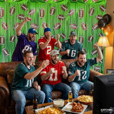 XtraLarge Football Fringe Backdrop 9.75x6.5 Feet Football Party