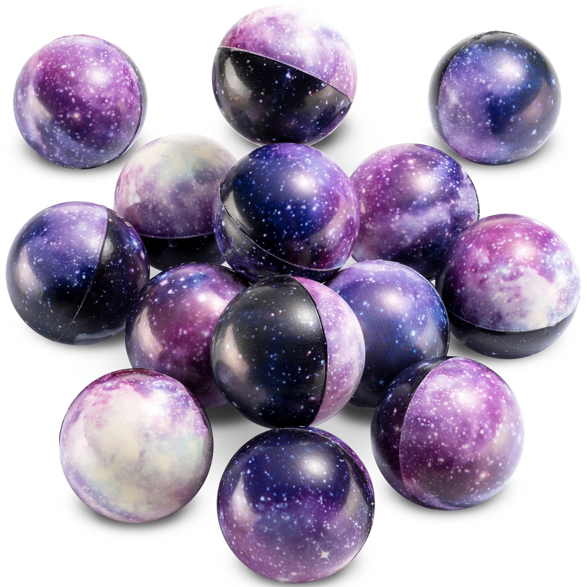 Galaxy Stress Balls for Kids - Pack of 24 Bulk - Squeeze Anxiety