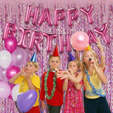Tinsel Foil Fringe Curtains Wavy Backdrop for Parties Sparkle #9