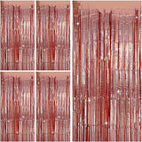 Tinsel Curtain Party Backdrop Rose Gold Birthday & Wedding