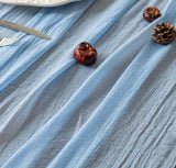 Keketoarrange 6pcs Light Blue Gauze Rustic Cheesecloth Table Runner