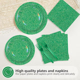 96 Pcs St Patrick's Day Party Supplies 350 GSM Spring Iridescent
