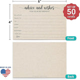 4x6 Retirement Party Advice and Well Wishes Cards Tan Made in USA