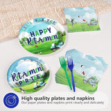 96Pcs Golf Retirement Party Decorations Sport Happy Retirement Plates