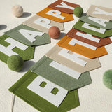 Wild One Felt Green Happy Birthday Banner Birthday Decorations for