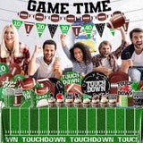 Football Party Decorations Serve 24 189Pcs Football Party Supplies