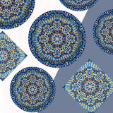 200Pcs Boho Party Decorations Vintage Bohemian Retro Style Paper