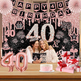 40th Birthday Decorations for Women 32PCS 40th Birthday Party