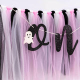 Halloween Themed Birthday Highchair Banner - Little Ghost 1st/First