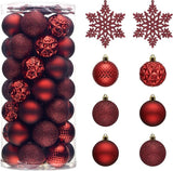 Valery Madelyn Christmas Tree Decorations Ornament Set, 50ct 2 Inches