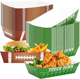 50PCS Football Party Decorations Football Paper Snack Tray Large