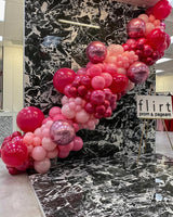 Pink Balloons Arch Kit, 160Pcs Hot Pink Balloon Garland Kit Metallic