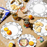 CANREVEL 96 PCS Black Bow Party Plates Serve 24, Bow Plates and