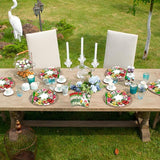 100 Pcs Tropical Luau Party Supplies Set Serves 25 Disposable