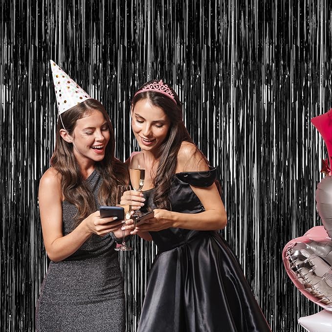 2 Pack 2026 Graduation Party Decorations, 3.28 FT x 7.05 FT Black