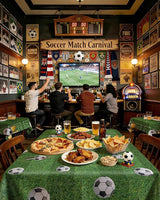 Niuara Soccer Table Cloth – 4 Pack 54" x 108" Disposable Tablecloths