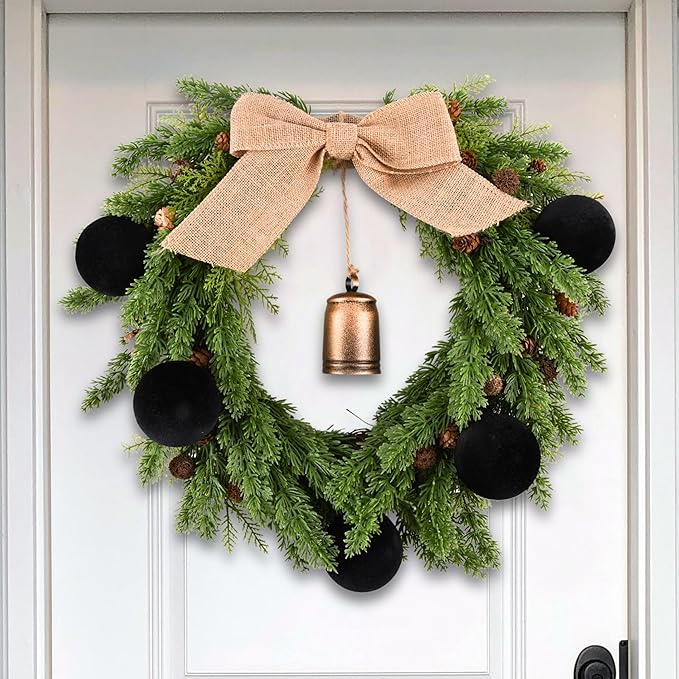 Velvet Ornaments for Christmas Tree Decorations - Black Xmas Ball