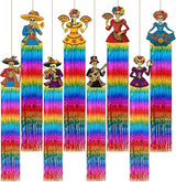 KatchOn, Halloween Fringe Curtain with Skeleton Cutouts – Pack of 8 |