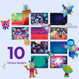 Klever Kits Outer Space Foil Art Kit for Kids - Arts & Crafts