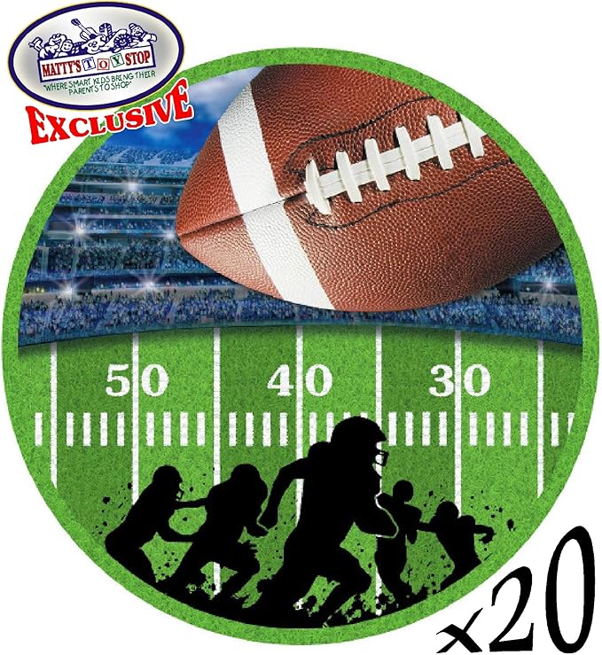 Deluxe Football Theme Party Supplies Set for 20 People Includes 20
