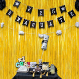 12 Pack 2026 Graduation Decorations, 3.28 FT x 7.05 FT Gold Backdrop
