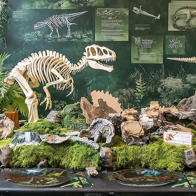 Dinosaur Fossil Birthday Party Decorations for 40 Guests Dinosaur