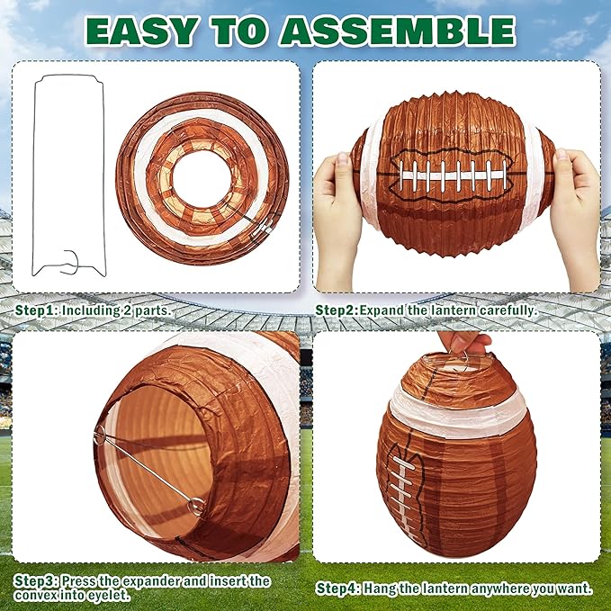 47 Pcs Football Birthday Party Decorations Football Party Supplies