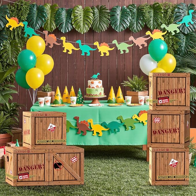 Dinosaur Party Decorations 6 Pcs Dinosaur Theme Boxes for Dinosaur