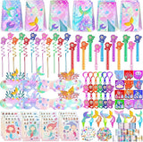 320PCS Mermaid Party Favors Birthday Decorations Supplies Kit with