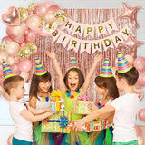 Rose Gold Birthday Party Decorations Happy Birthday Banners