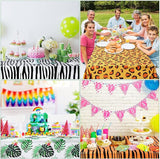 Animal Safari Tablecloth Jungle Animal Theme Tablecover Tiger Zebra