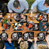 100 Pcs 50th Birthday Party Supplies Death to My 40s Paper Plates