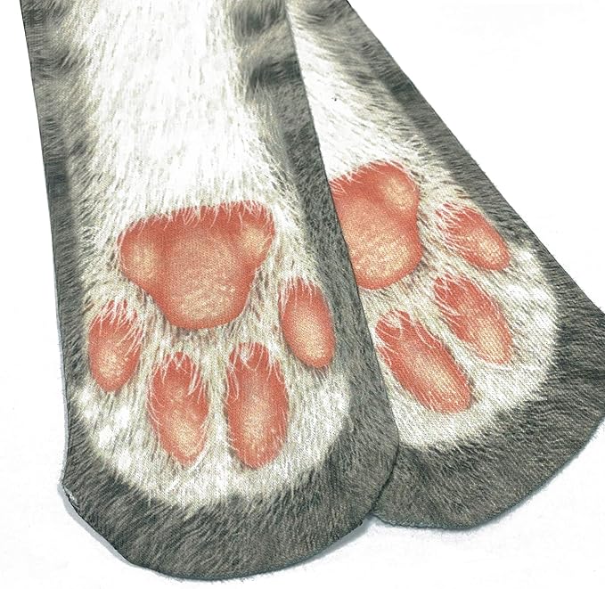 FreeNFond Funny Animal Paw Socks Gag Gifts for White Elephant Gift Exc