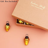 Indian Shelf Gold Hanging Ornaments - 25 Premium Glass Christmas