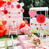 Berry First Birthday Decor 14 Pcs Strawberry 1st Birthday