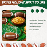 100 Pcs Football Party Supplies Set Serves 25 Disposable Football