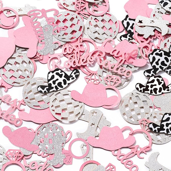 BeYumi Cowgirl Bachelorette Table Decor - 300Pcs Western Cowgirl