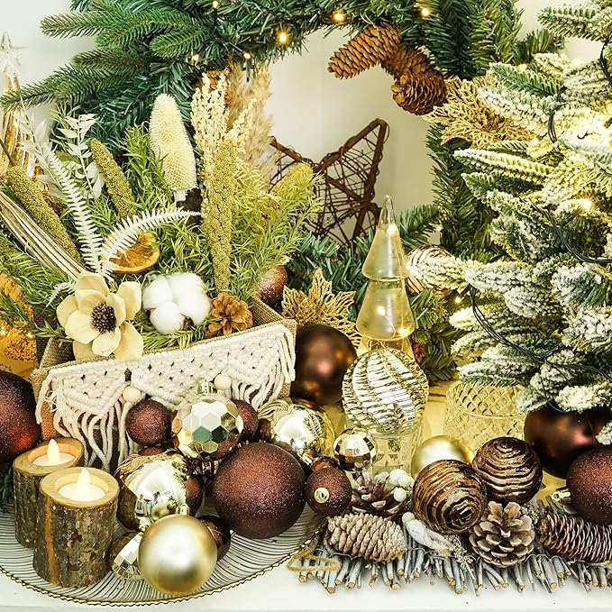 XmasExp 24ct Christmas Ball Ornaments Shatterproof Christmas #3