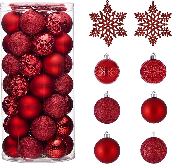 Valery Madelyn Christmas Tree Decorations Ornament Set, 50ct 2.36 #6