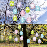 12 PCS Inflatable Easter Eggs Decorations - Large PVC Colorful Egg