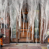 196 x 39 Inch Halloween Creepy Cloth Large White Scary Spooky Cheese