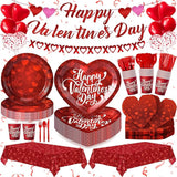 183PCS Happy Valentine's Day Party Supplies Red Love Heart