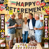 Retirement Party Decorations for Men Women Happy Retirement