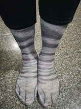FreeNFond Funny Animal Paw Socks Gag Gifts for White Elephant Gift Exc