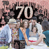 70th Birthday Decorations for Women 32PCS 70th Birthday Party