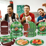 Football Party Supplies Plates and Napkins Tableware Set Football