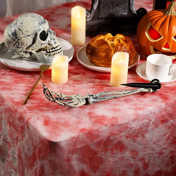 315 x 85 Inch Halloween Creepy Blood Cloth Scary Spooky Cloth with